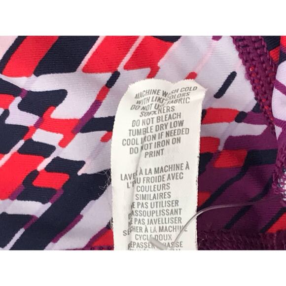 Aerie Womens Purple Red Print Active Capri Leggings Size S - Picture 8 of 8